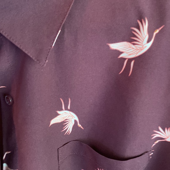 Button up fun print top - Picture 4 of 4